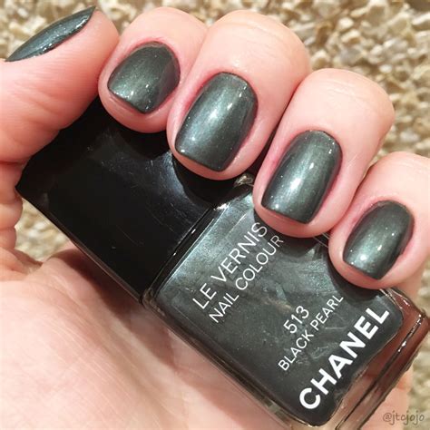 chanel nail lacquer black pearl|Chanel Black Pearl Nail Lacquer Review, Photos, Swatches.